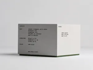 Minimalist product packaging with clean design